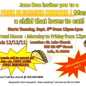 Print Design: Random Flyer